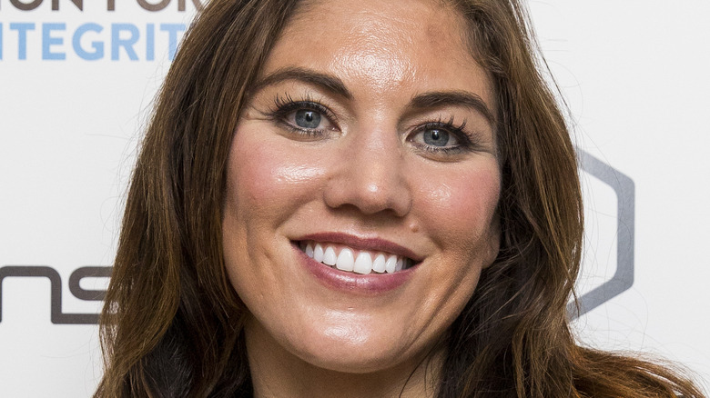 Hope Solo smiles 