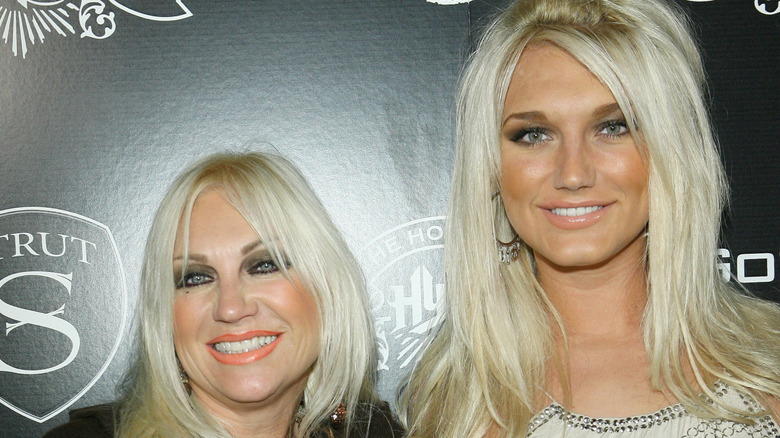 Linda and Brooke Hogan pose together