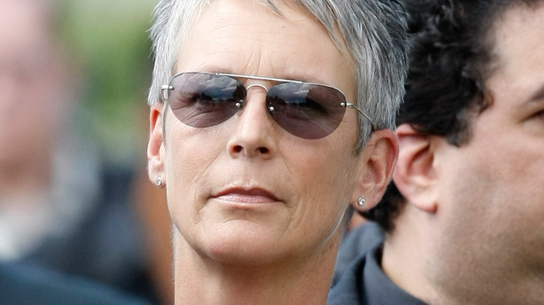 Jamie Lee Curtis at her father's funeral