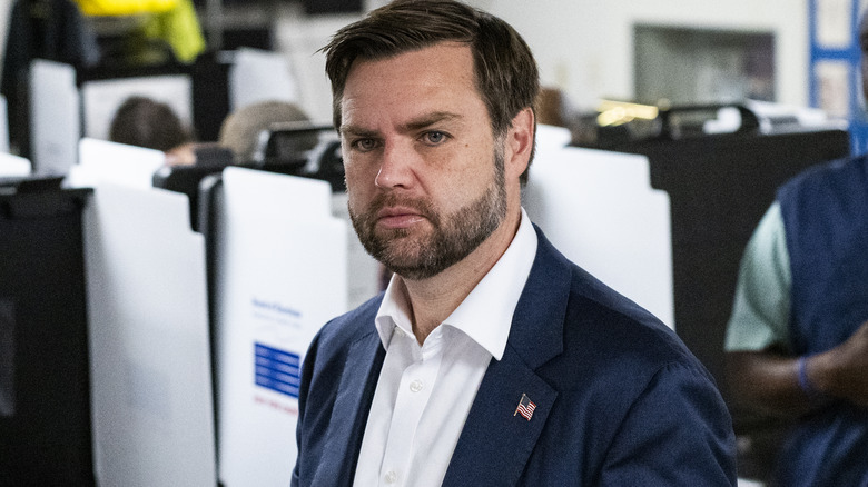 JD Vance casting his ballot on election day.