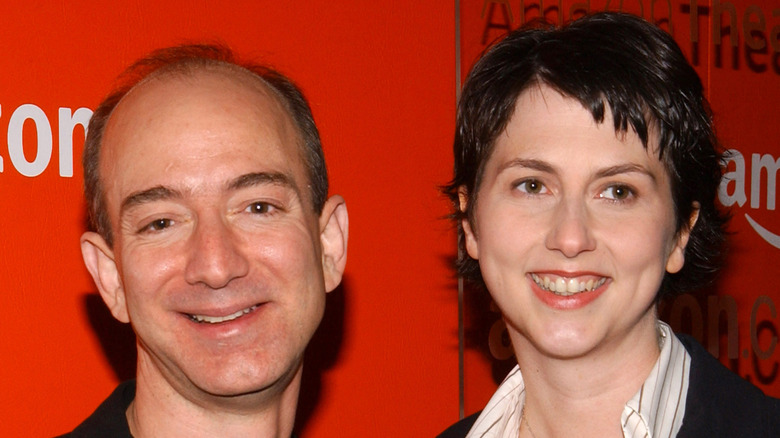 Jeff Bezos and MacKenzie Bezos smiling