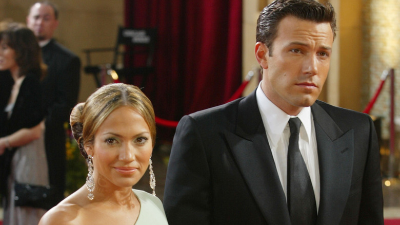 Jennifer Lopez and Ben Affleck on the red carpet