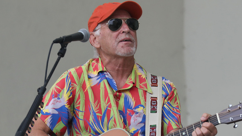 Jimmy Buffett wearing aviators