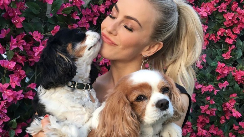 Julianne Hough and dogs