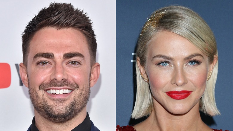 Jonathan Bennett, left, and Julianne Hough, right