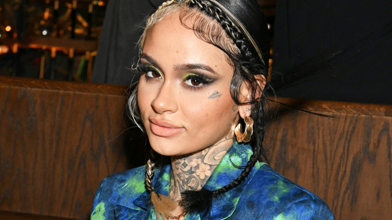 Kehlani in braided hairstyle