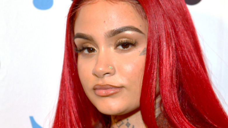 Kehlani with red hair