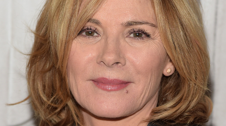 Kim Cattrall smiling