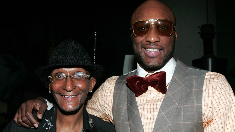 Joe Odom and Lamar Odom smiling