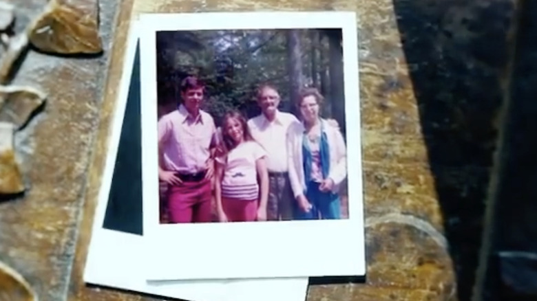 Young Lindsey Graham poses with his parents and sister