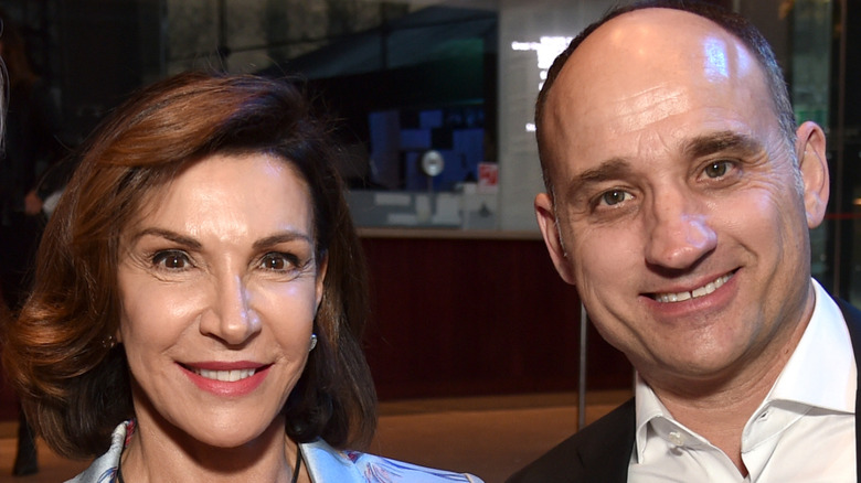 Hilary Farr and David Visentin smiling