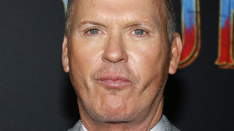 Michael Keaton frowns