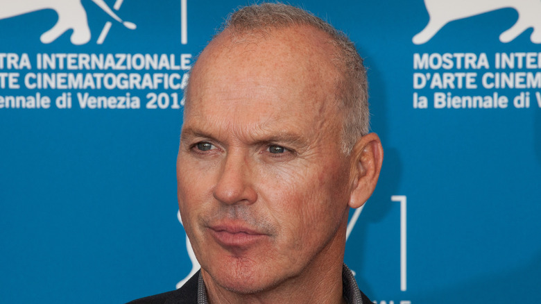 Michael Keaton glares