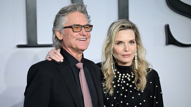 Michelle Pfeiffer and Kurt Russell on the red carpet for The Madison