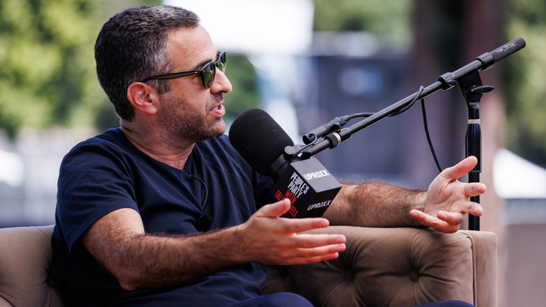 Ari Melber during an interview.