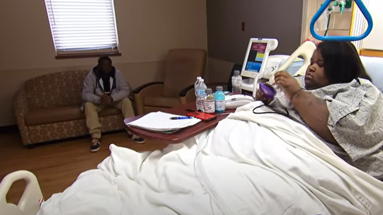 Schenee Murry in hospital bed