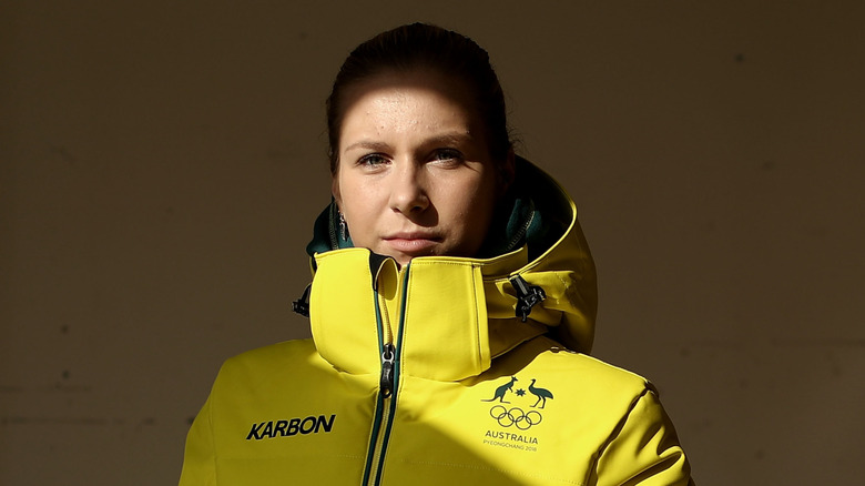 Ekaterina Alexandrovskaya posing at Alpensia Ski Resort