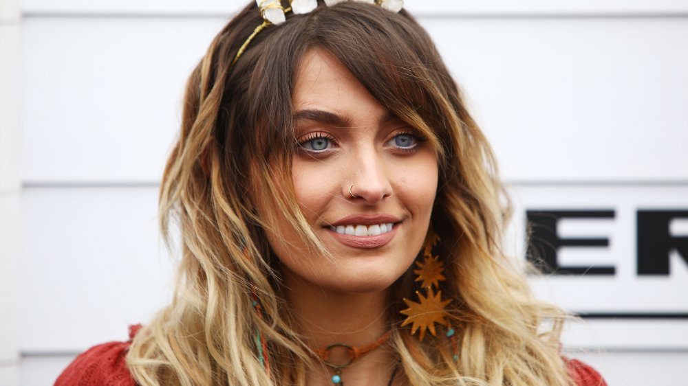 Paris Jackson with headband and nose ring