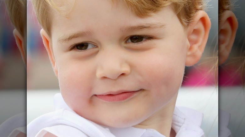Prince George smiles in 2016