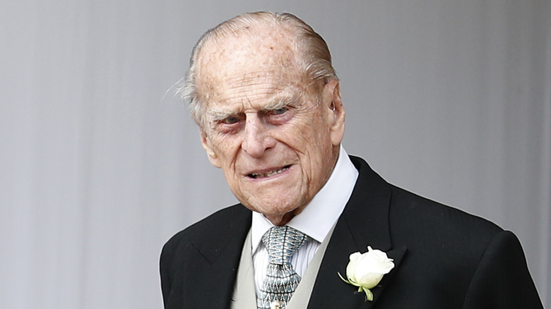 Prince Philip red eyes