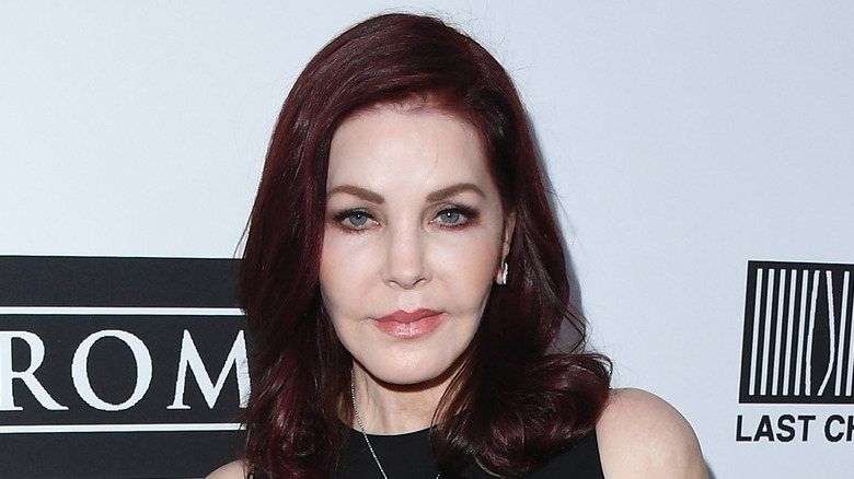 Priscilla Presley wearing black 