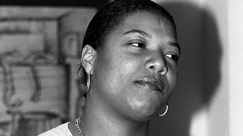 Queen Latifah looking sad in 1994