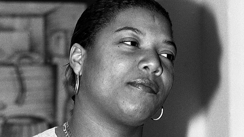 Queen Latifah looking sad in 1994