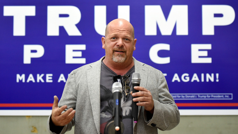 Rick Harrison speaks at Donald Trump rally