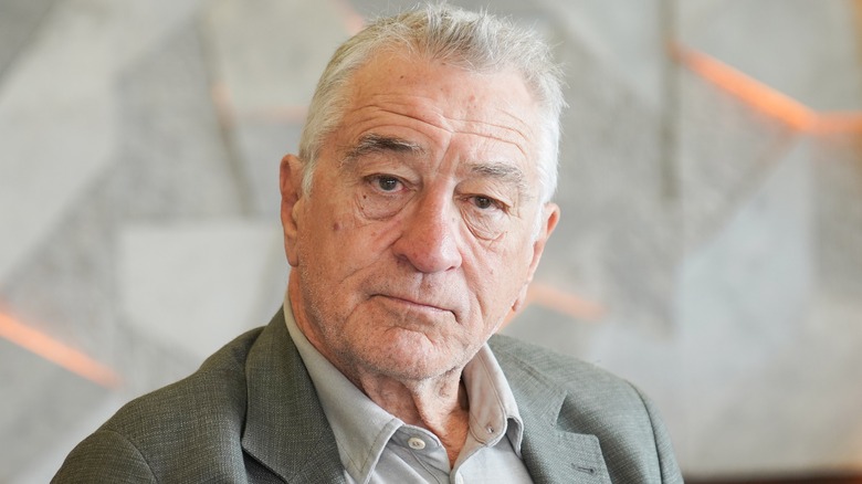 Robert De Niro looking serious