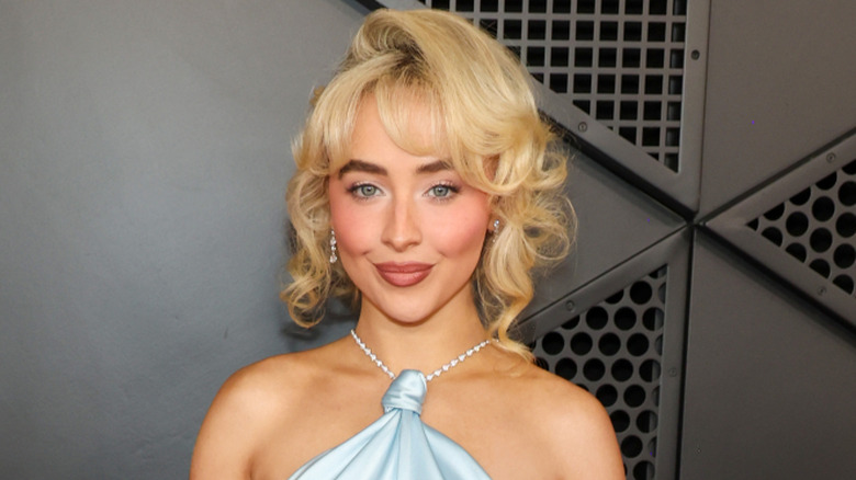 Sabrina Carpenter posing at 67th Annual GRAMMY Awards at Crypto.com Arena