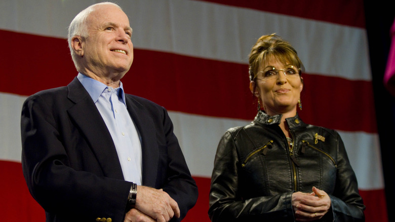 John McCain and Sarah Palin at Tucson rally