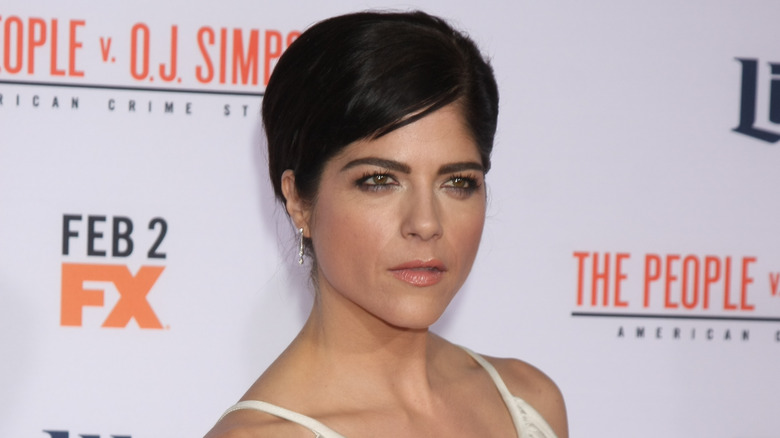 Selma Blair posing