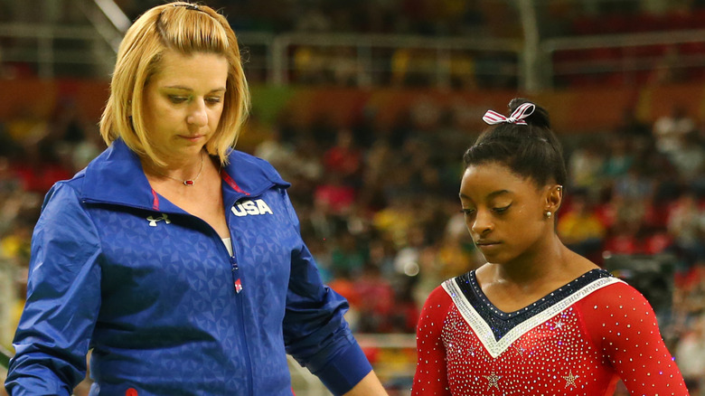 Aimee Boorman and Simone Biles