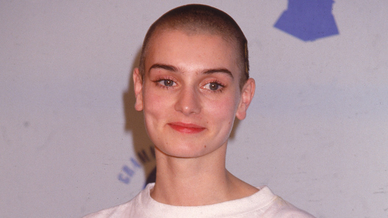 Sinéad O'Connor grinning