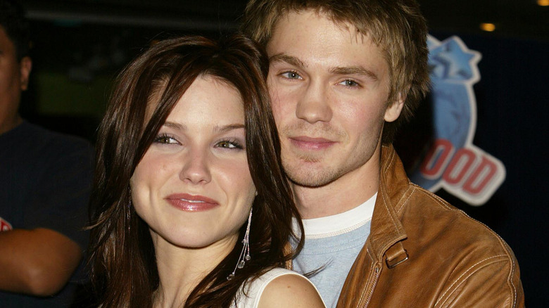 Sophia Bush and Chad Michael Murray smiling 