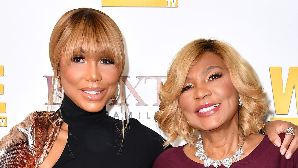 Tamar Braxton and her mom, Evelyn Braxton, both smiling