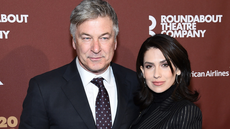 Alec and Hilaria Baldwin posing together