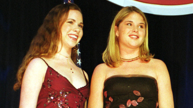 Barbara and Jenna Bush at Florida Presidential Inaugural Ball at the National Building Museum