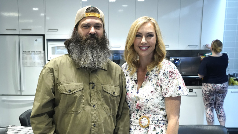 Jep and Jessica Robertson posing