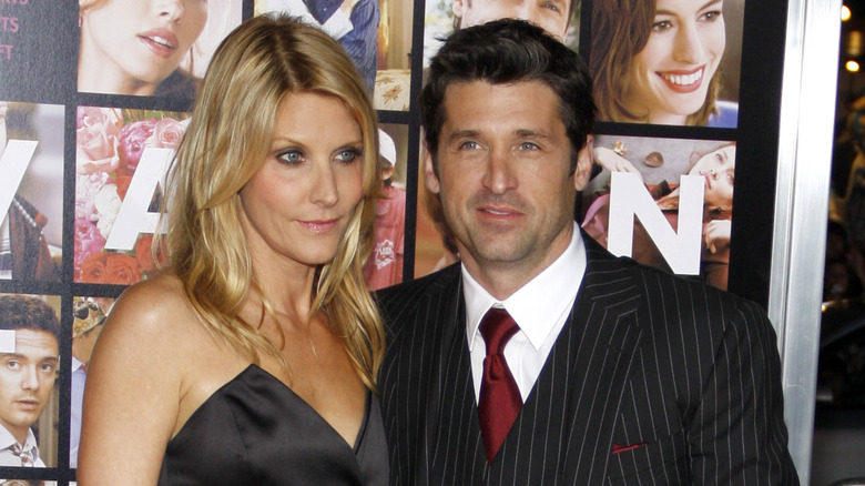 Jillian Fink and Patrick Dempsey embracing 