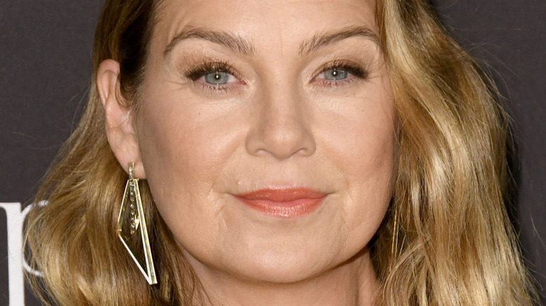 Ellen Pompeo smirking 