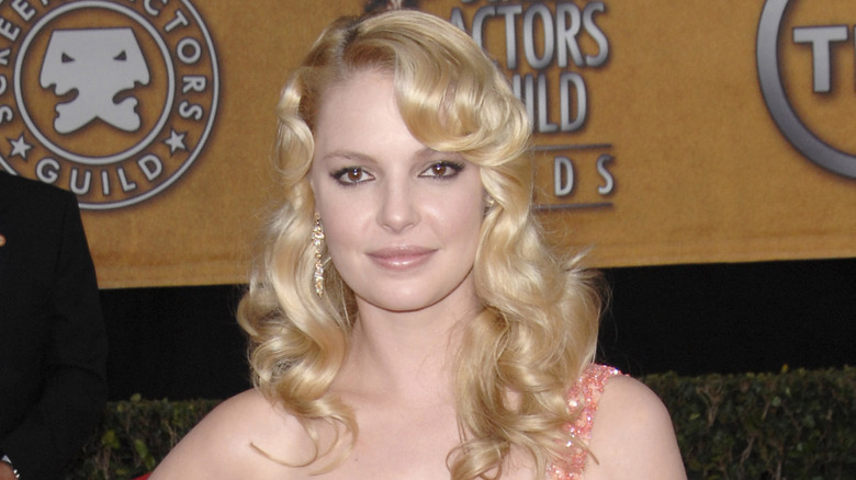 Katherine Heigl looking somber 