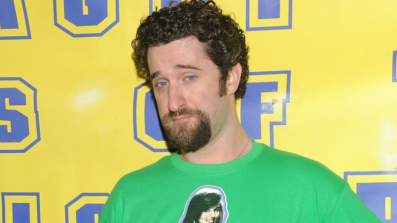 Dustin Diamond raising eyebrows