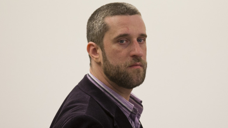 Dustin Diamond at a court hearing 