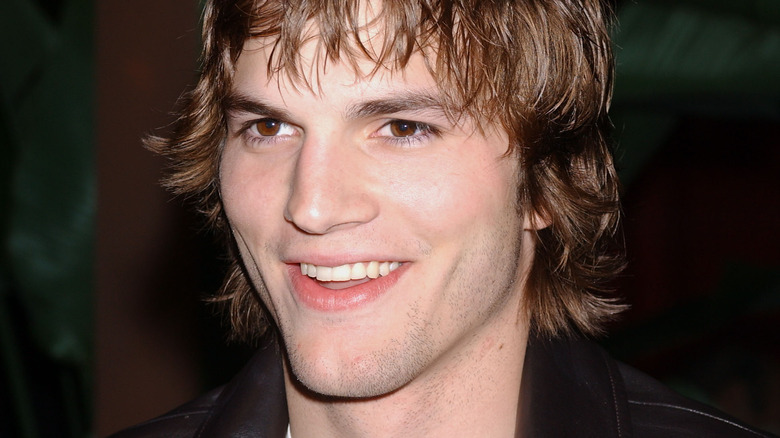 Ashton Kutcher smiling