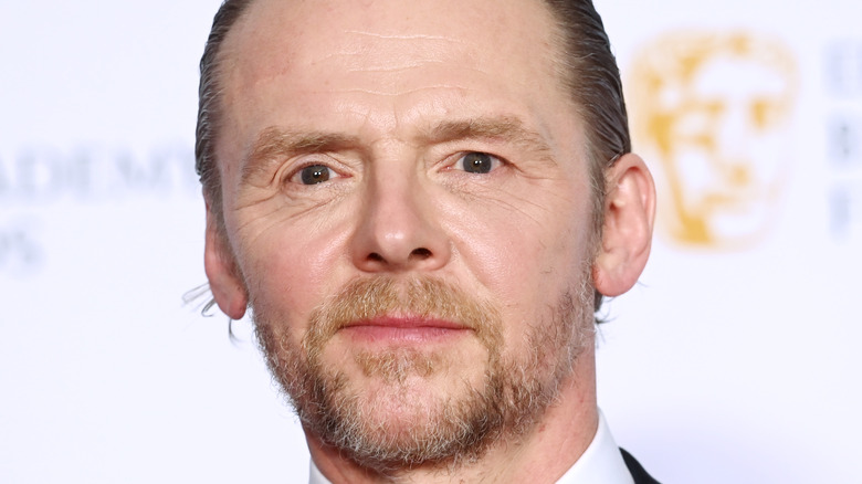 Simon Pegg posing 