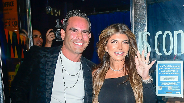 Louie Ruelas and Teresa Giudice smiling