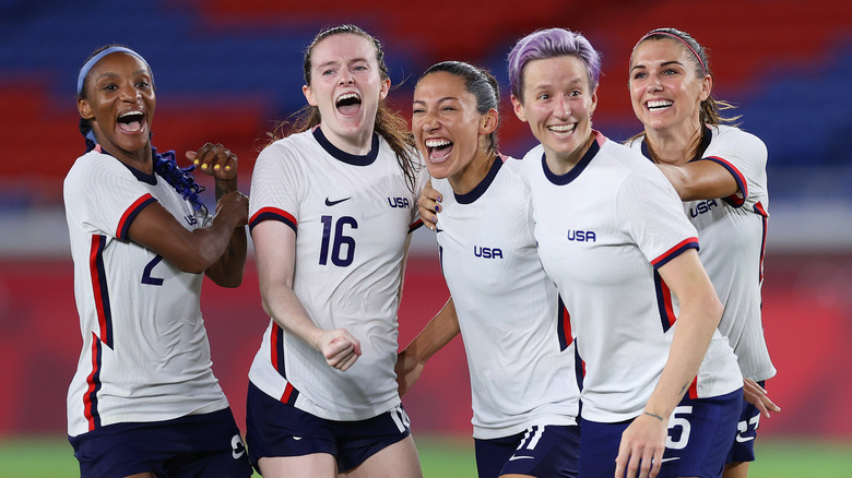 U.S. Women's National Team on the field