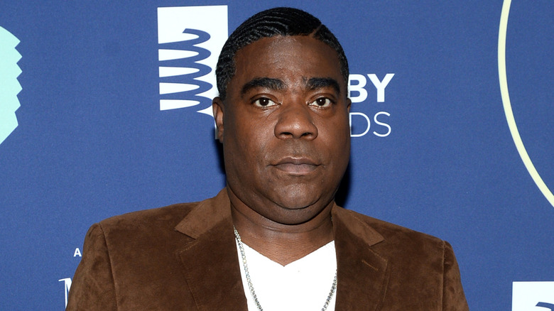 Tracy Morgan looking somber at The Webby Awards
