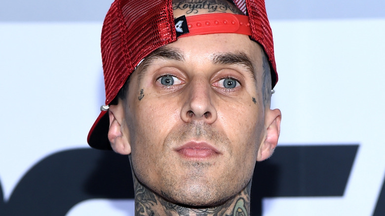 Travis Baker wearing a hat